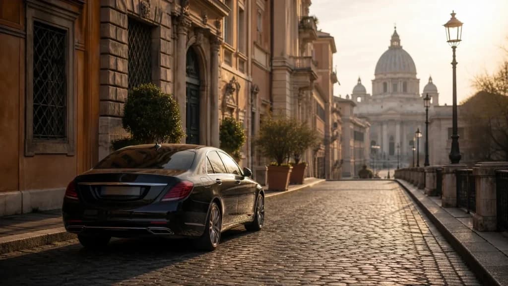 "Auto con autista privato in una citta d'arte italiana per visitare Roma e Firenze al ritmo giusto"