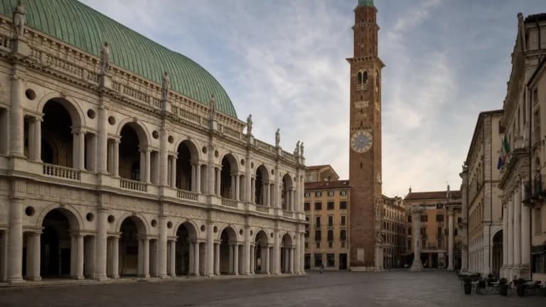 "La Basilica Palladiana su Piazza dei Signori a Vicenza"
