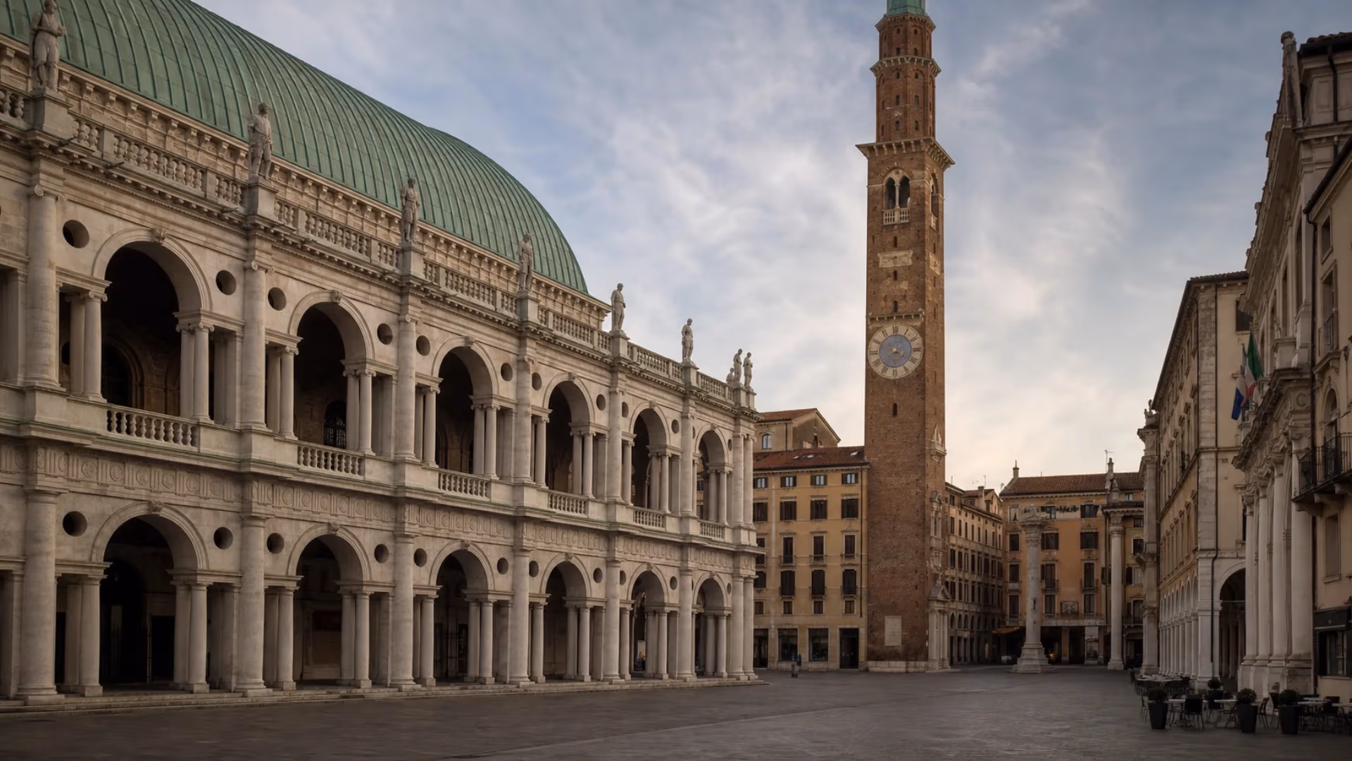 "La Basilica Palladiana su Piazza dei Signori a Vicenza"